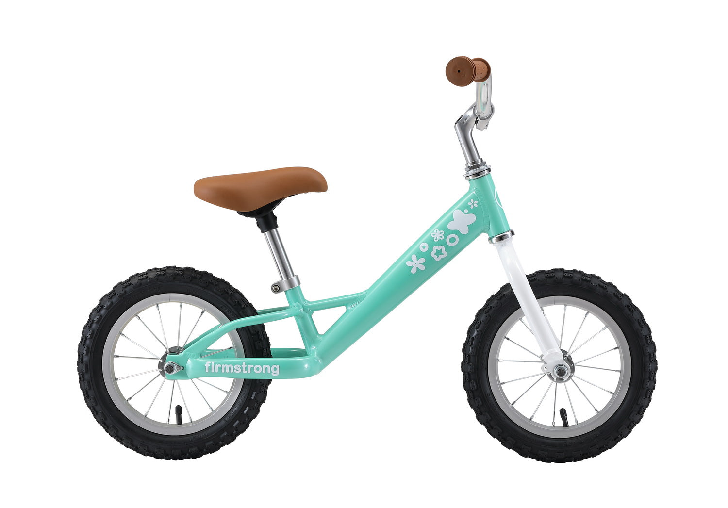 Firmstrong 12" Balance Bike, No Pedal Bicycle with Air Tires, Kids - 2,3,4 years old