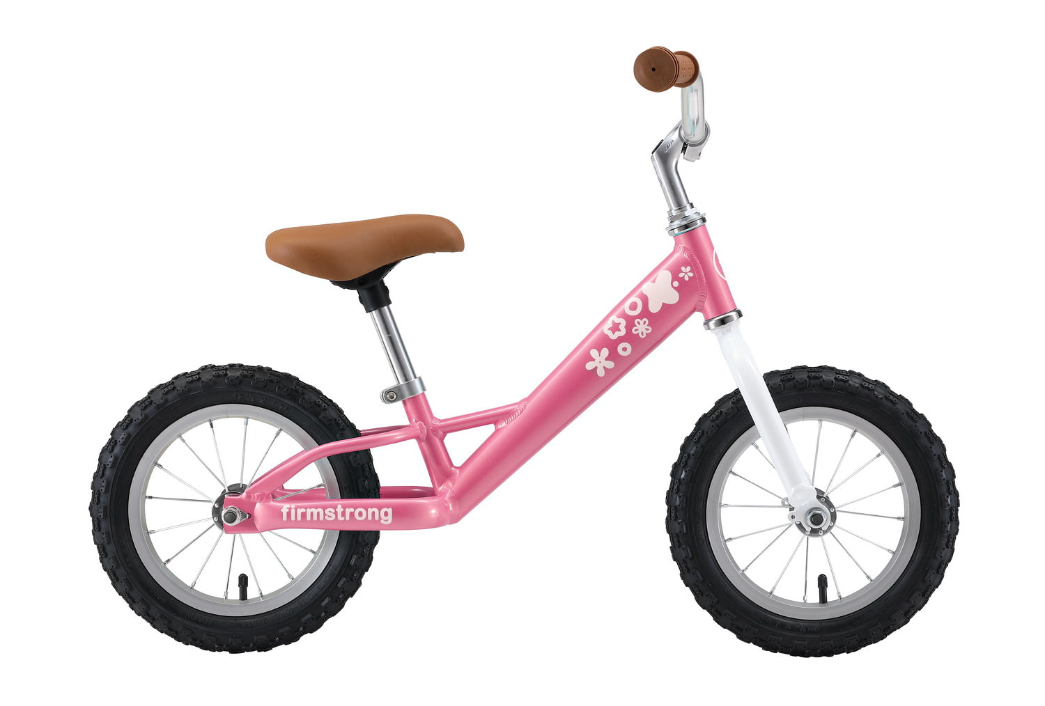 Firmstrong 12" Balance Bike, No Pedal Bicycle with Air Tires, Kids - 2,3,4 years old