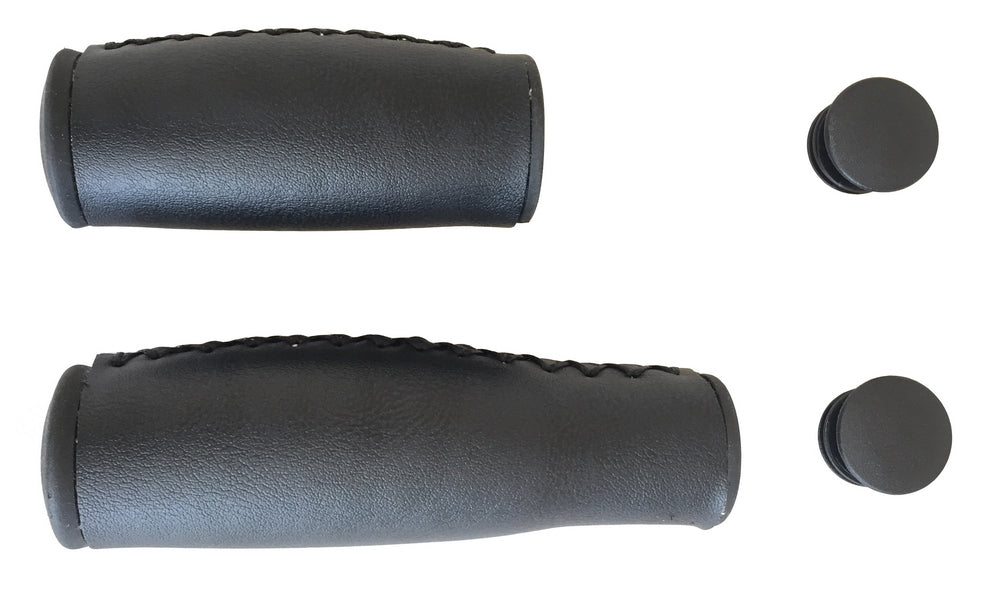 Synthetic Leather Grips VLG1168 for Multi-Speed beach cruiser bikes, city bikes, hybrid bike