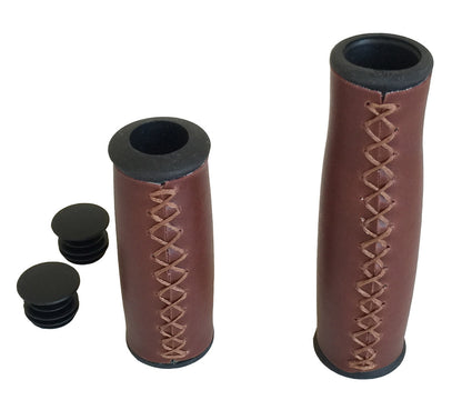 Synthetic Leather Grips VLG1168 for Multi-Speed beach cruiser bikes, city bikes, hybrid bike