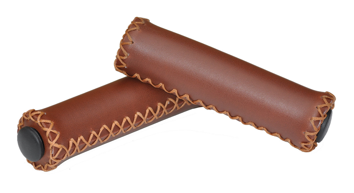 Synthetic Leather Grips VLG142A for Single Speed beach cruiser bikes, city bikes, hybrid bike